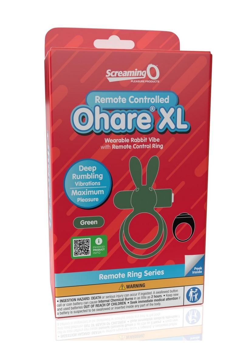 Screaming O Ohare XL Wearable Rabbit Vibe With Remote Control Cock Ring