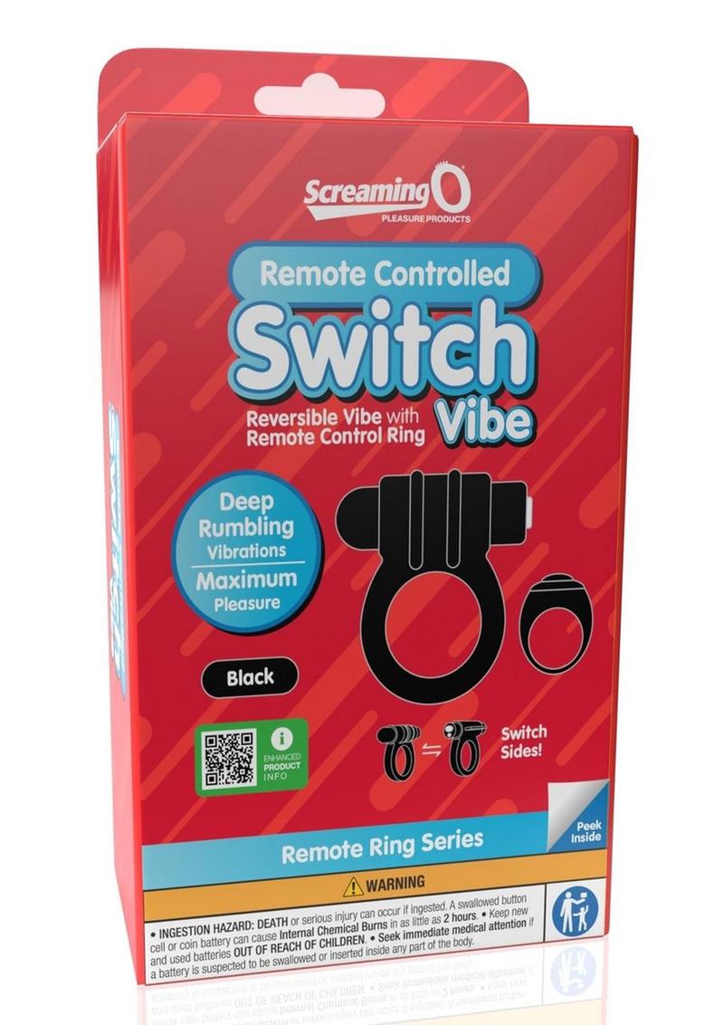 Screaming O Remote Controlled Switch Vibe Silicone Ring with Remote