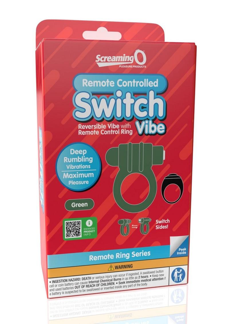Screaming O Remote Controlled Switch Vibe Silicone Ring with Remote