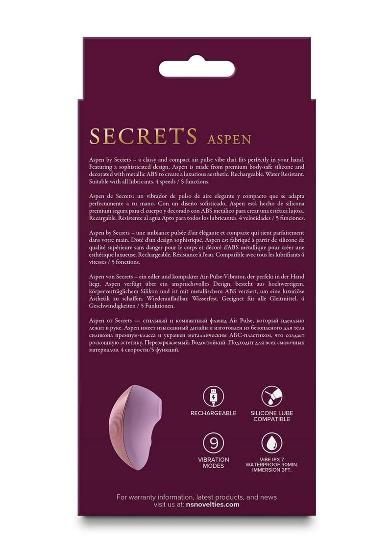 Secrets Aspen Silicone Air Pulse Clitoral Stimulator