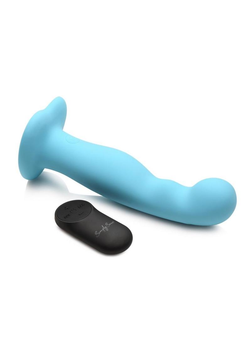 Simply Sweet 21x Vibrating Thick Silicone Dildo with Remote Control