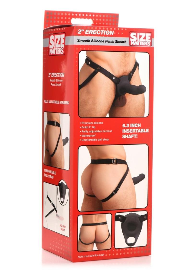 Size Matters Erection Smooth Silicone Penis Sheath