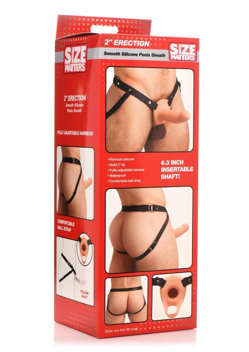 Size Matters Erection Smooth Silicone Penis Sheath