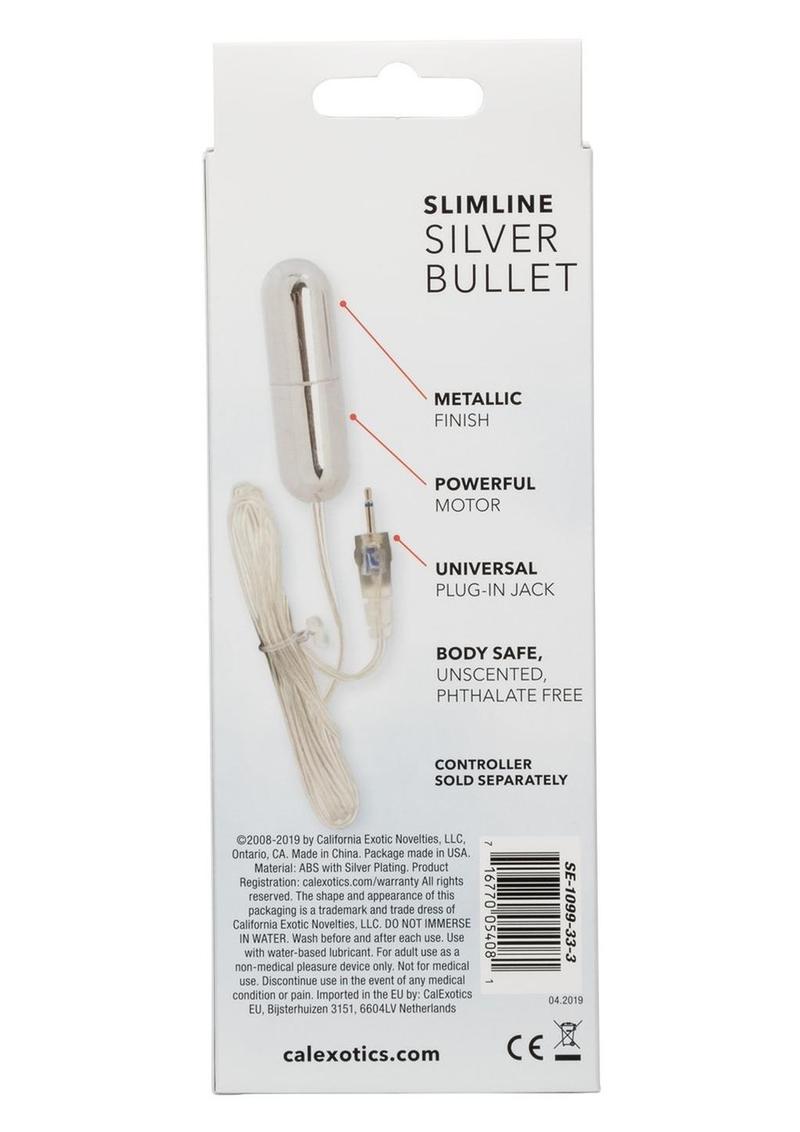 Sterling Collection Silver Slimline Bullet Vibrator