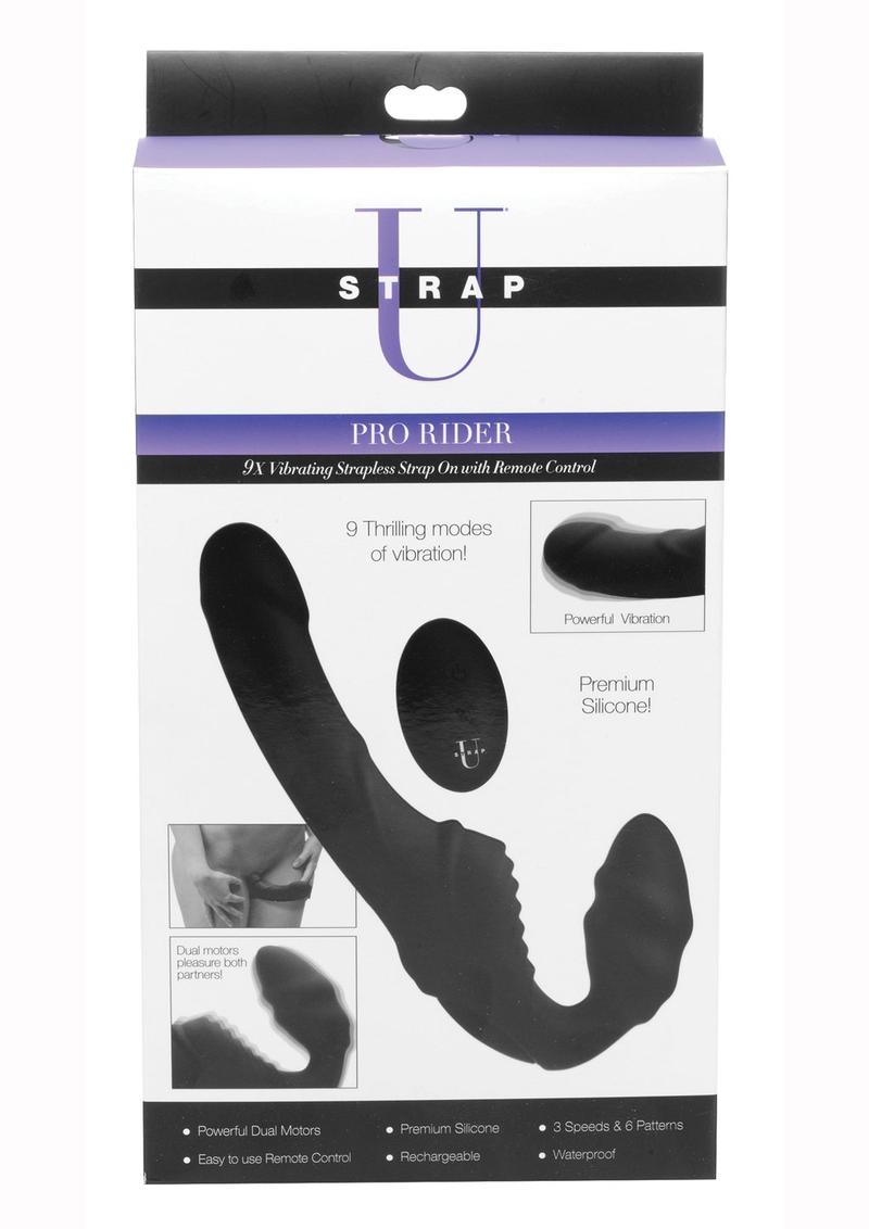 Strap U Pro Rider Vibrating Strapless Strap-On with Remote