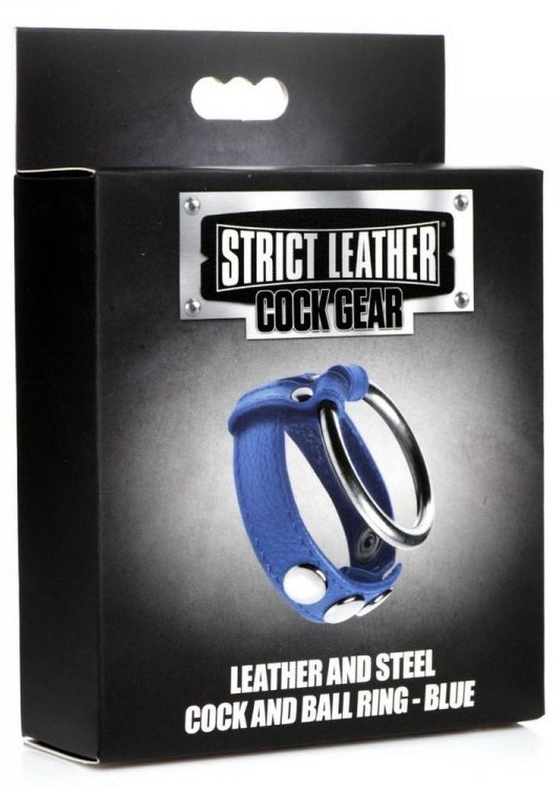 Strict Leather Premium Leather and Steel Cock and Ball Ring