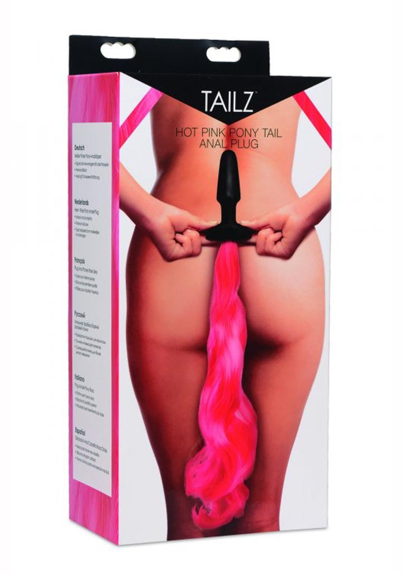 Tailz Hot Pink Pony Tail Anal Plug Fun and Flirty Anal Play Accessory