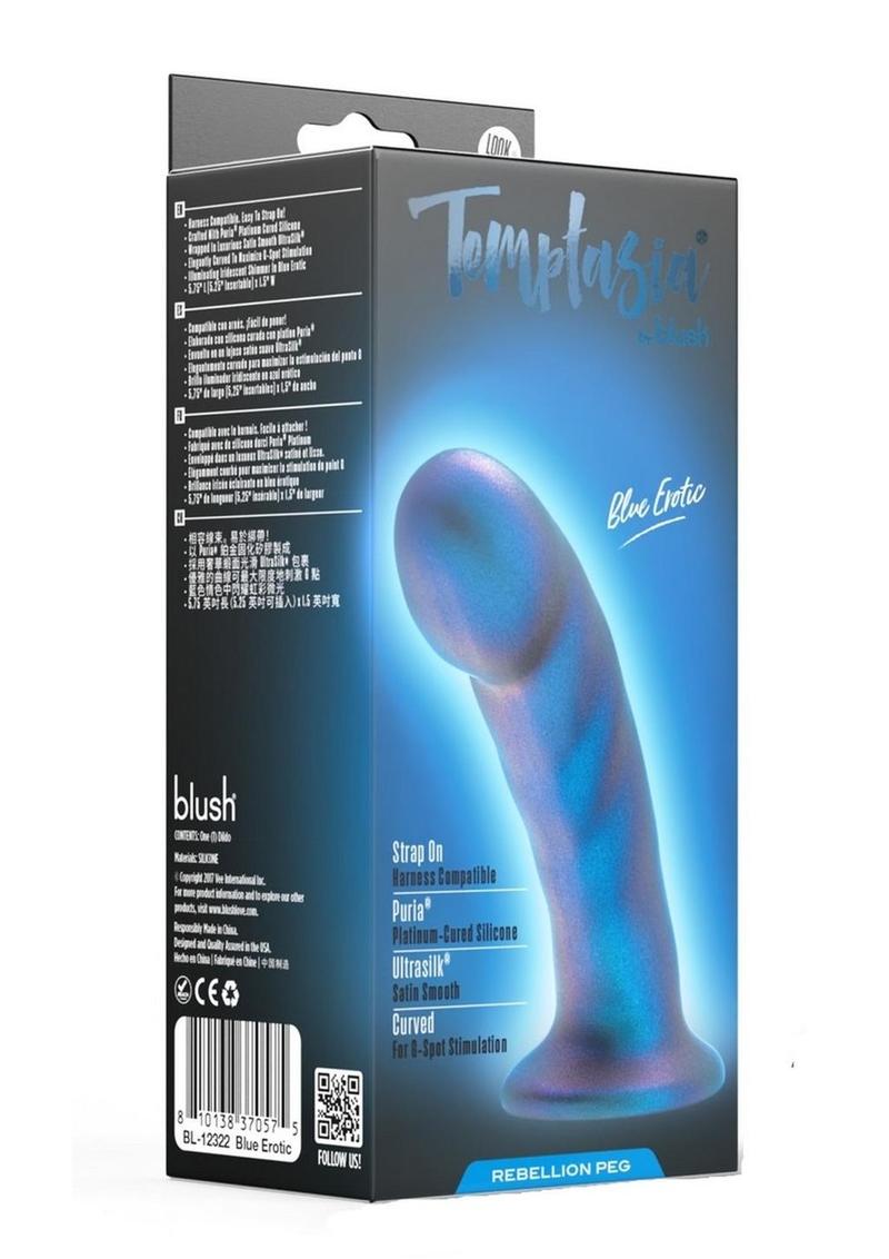 Temptasia Rebellion Peg Harness Compatible Silicone Dildo
