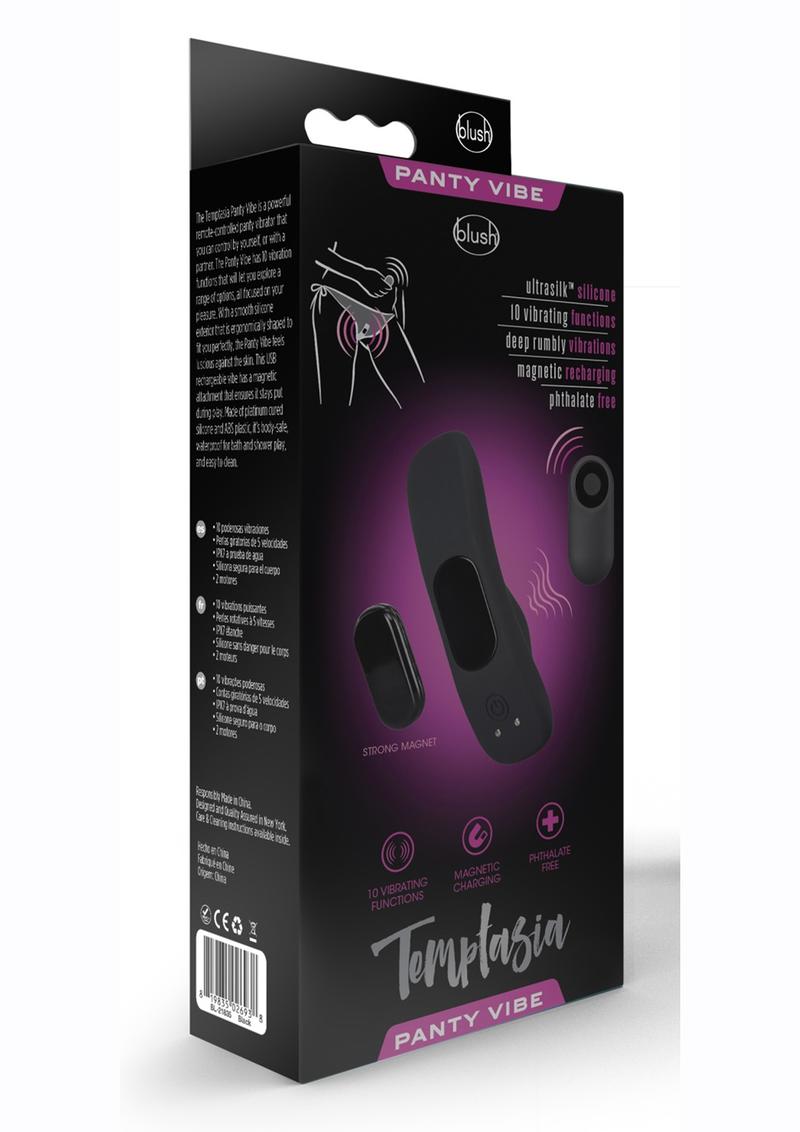 Temptasia Silicone Rechargeable Panty Vibe with Remote