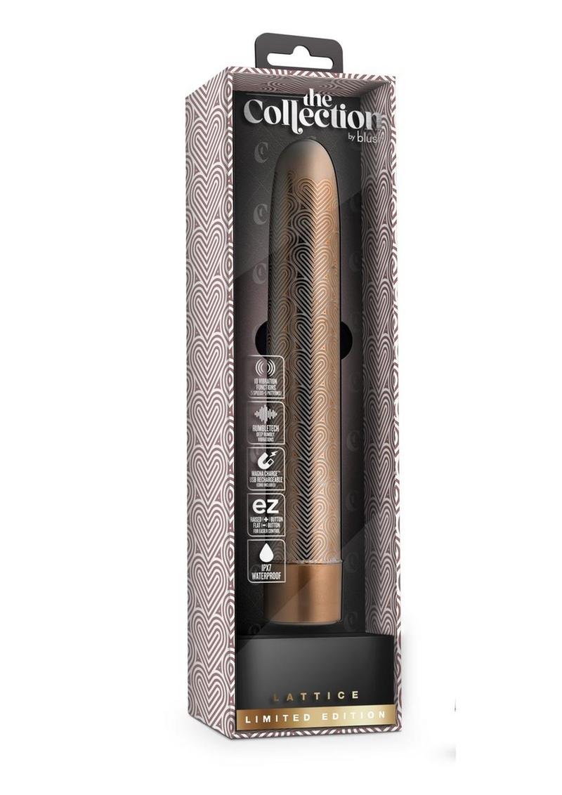 The Collection Lattice Slimline Vibrator Limited Edition Rose Gold