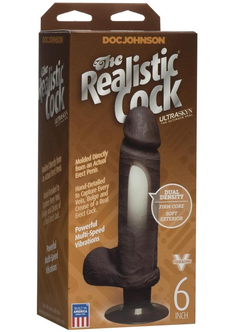 Doc Johnson The Realistic Cock Ultraskyn Vibrating Dildo