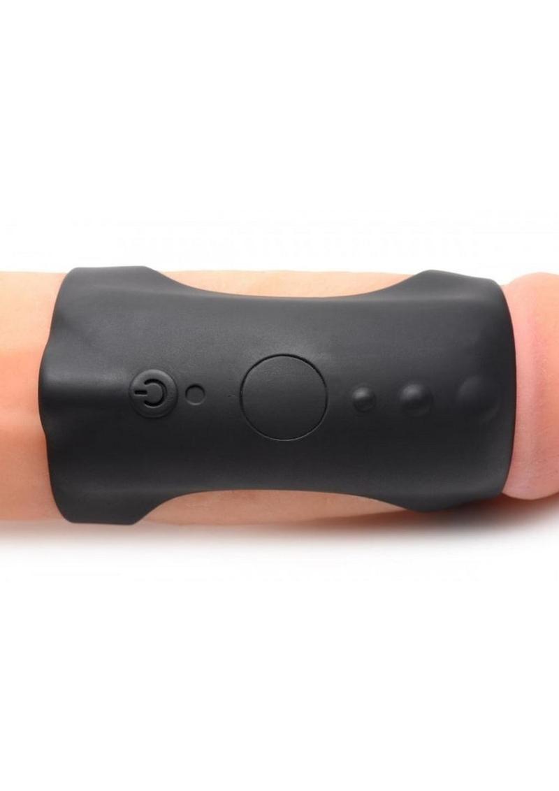 Trinity Vibes 28X G-Shaft Rechargeable Silicone Ring with Remote Control