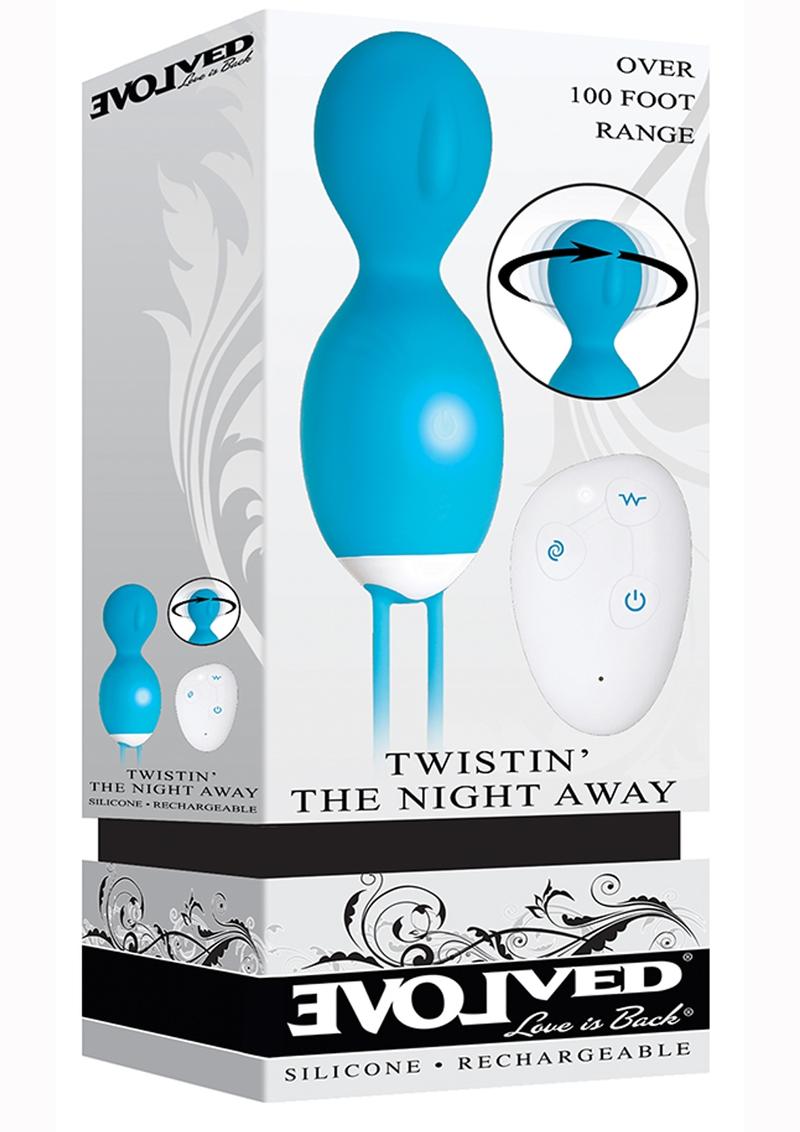 Twistin' The Night Away Silicone Rechargeable Remote Control Egg Vibrators