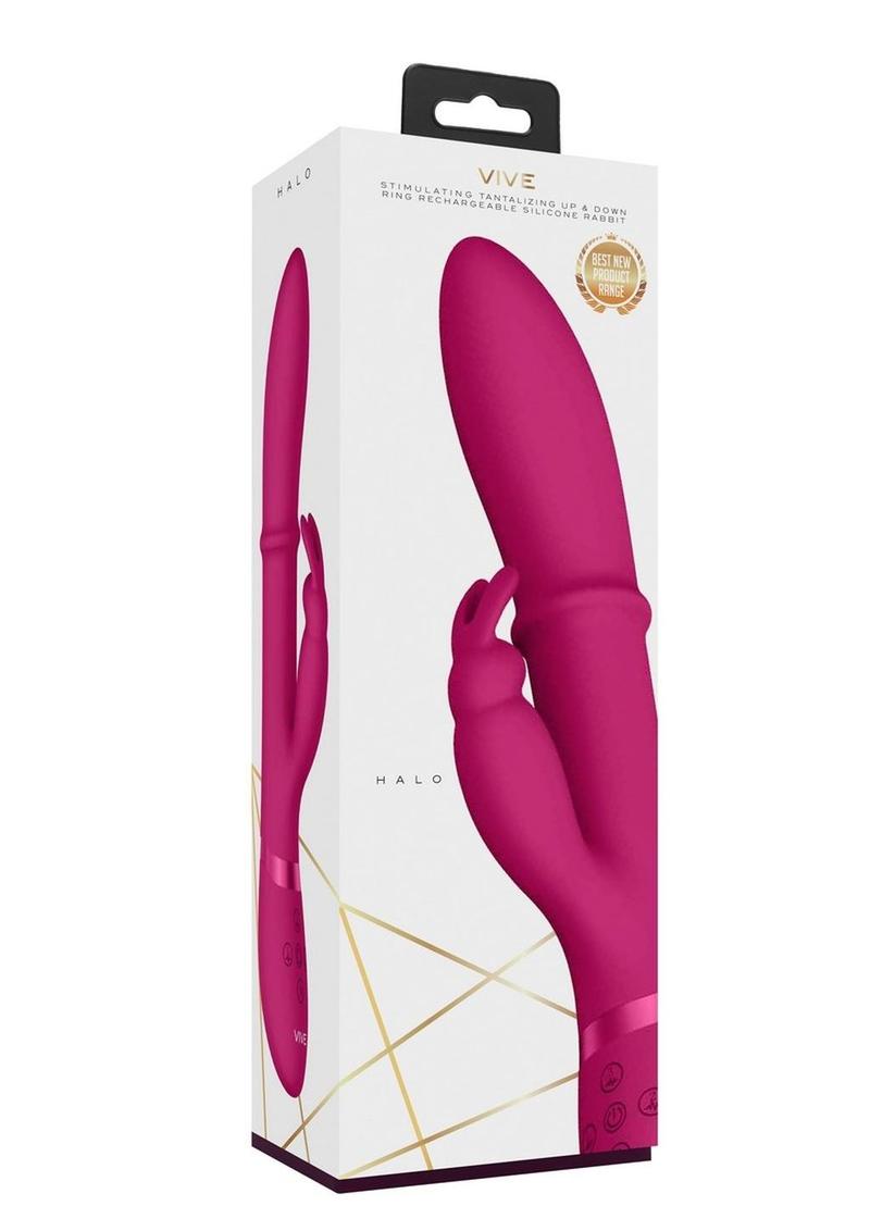 Vive Halo Rechargeable Silicone Ring Rabbit Vibrato