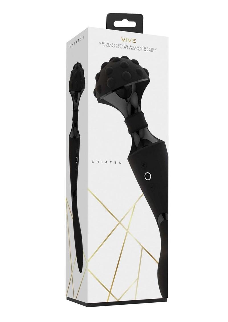 Vive Shiatsu Rechargeable Silicone Bendable Massager Wand