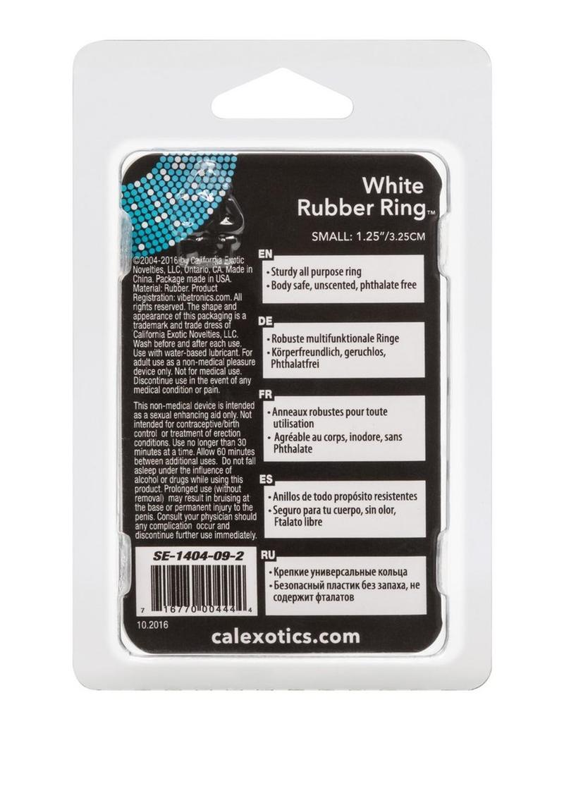 White Rubber Cock Ring Sturdy And Durable