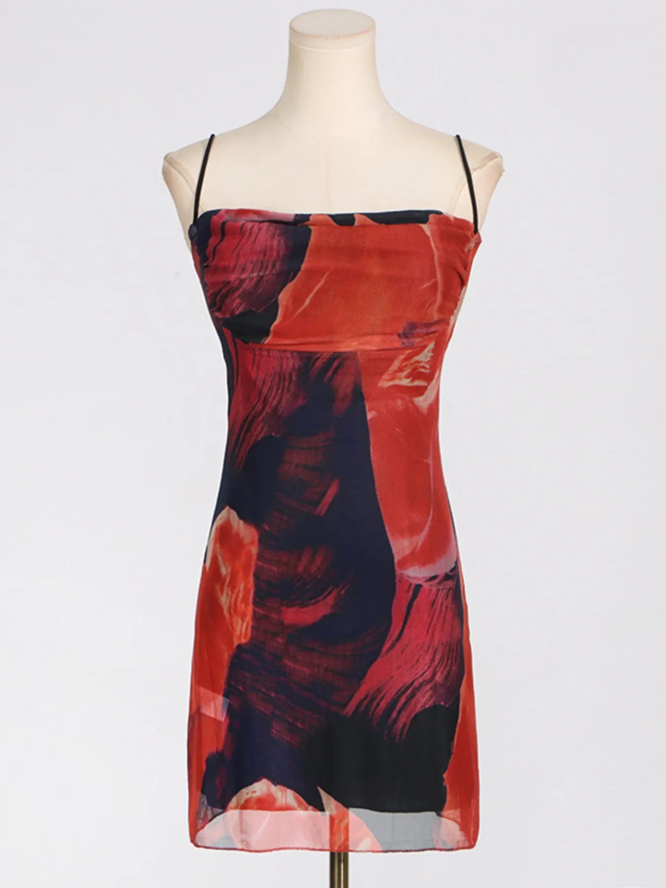Cowl Neck Cami Mini Dress