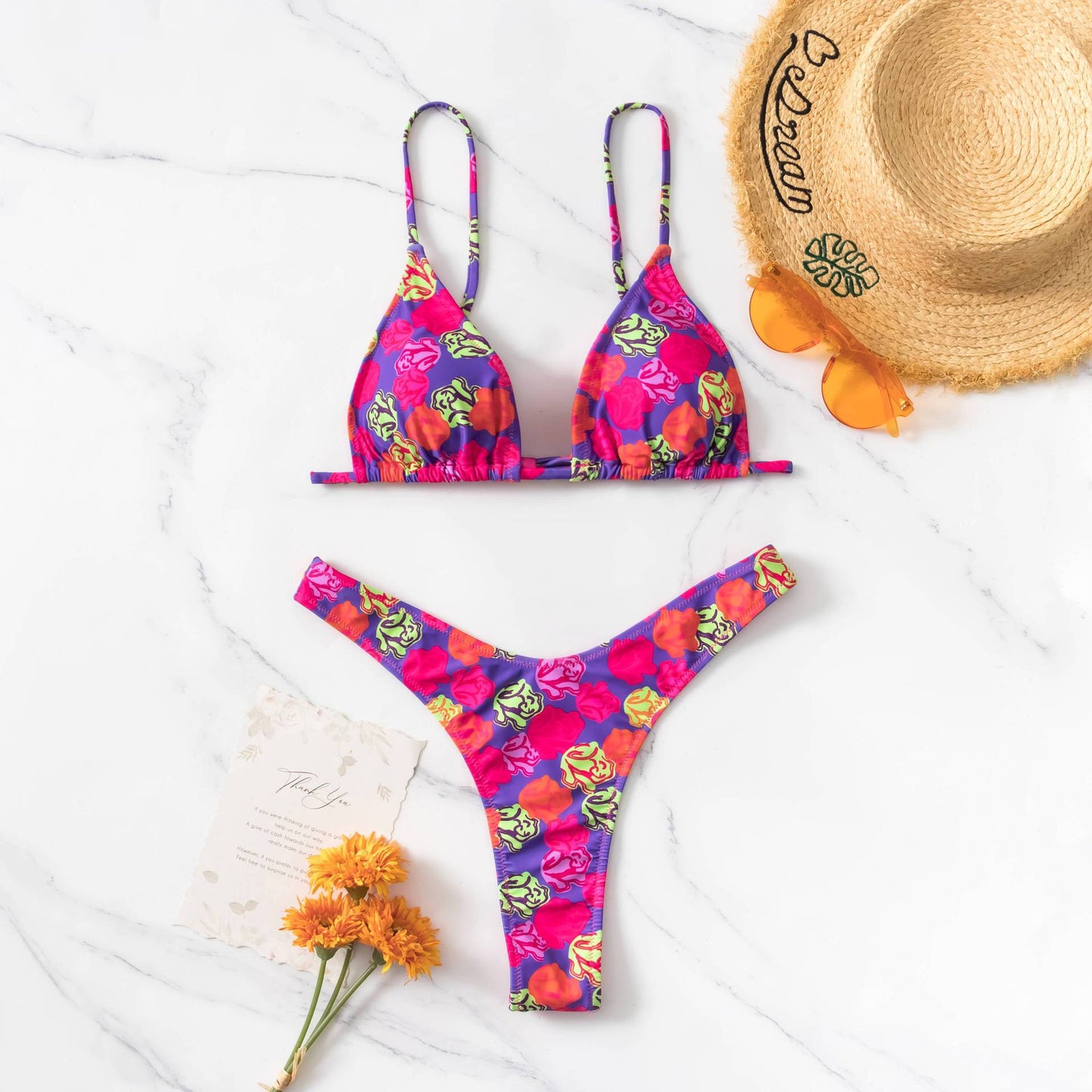 Swimsuit Bikini Three Piece Set Sexy Backless Swimsuit Clothing