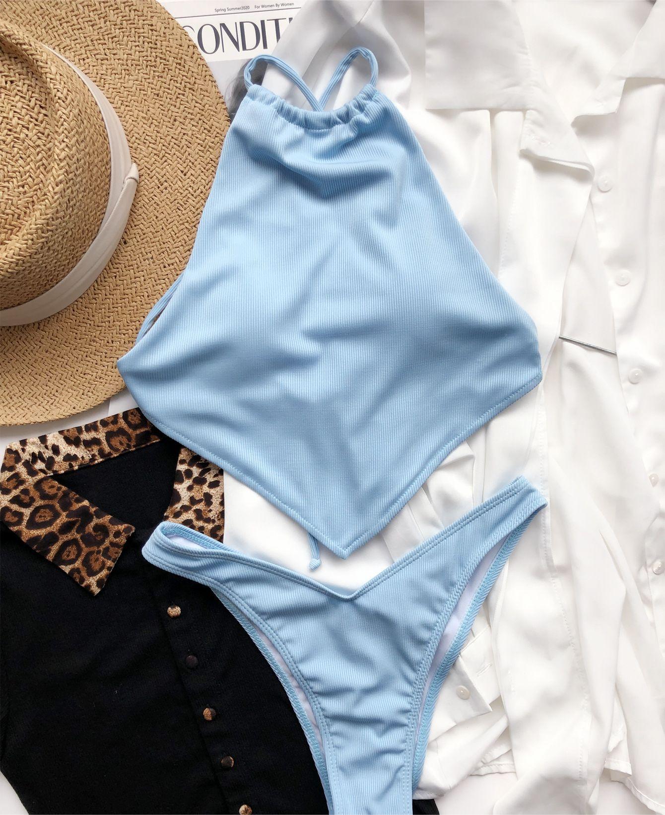 Bellyband Bikini Split Small Sunken Stripe Swimsuit Swimsuit