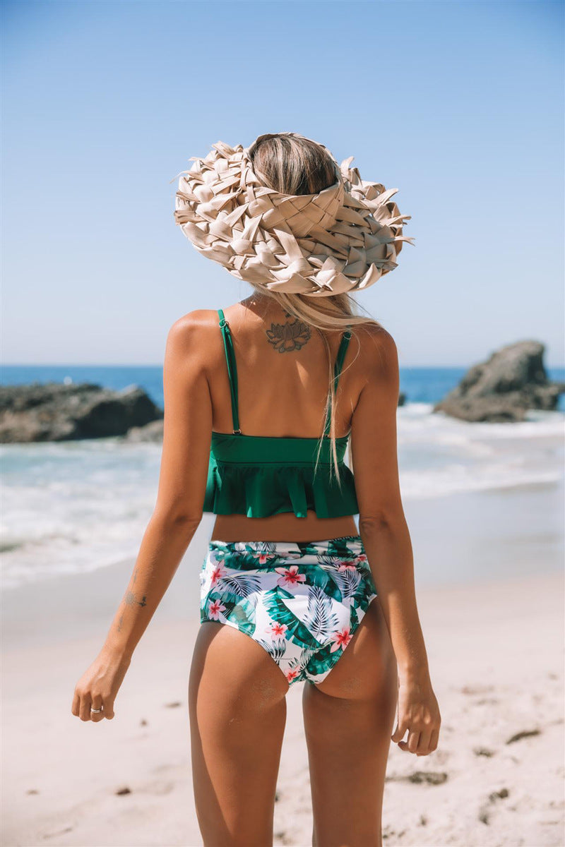 Swimsuit Women Ruffle Swimwear Bikini Bikini