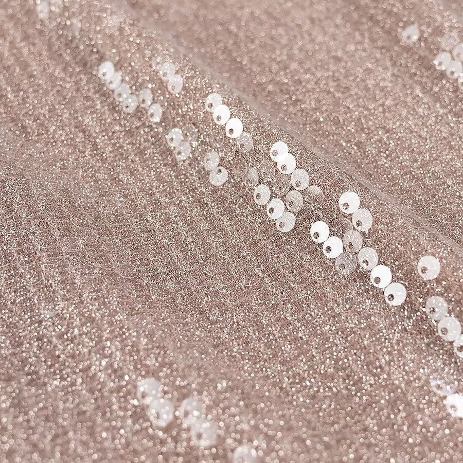 Women French Sequin Pleated Halter Dress