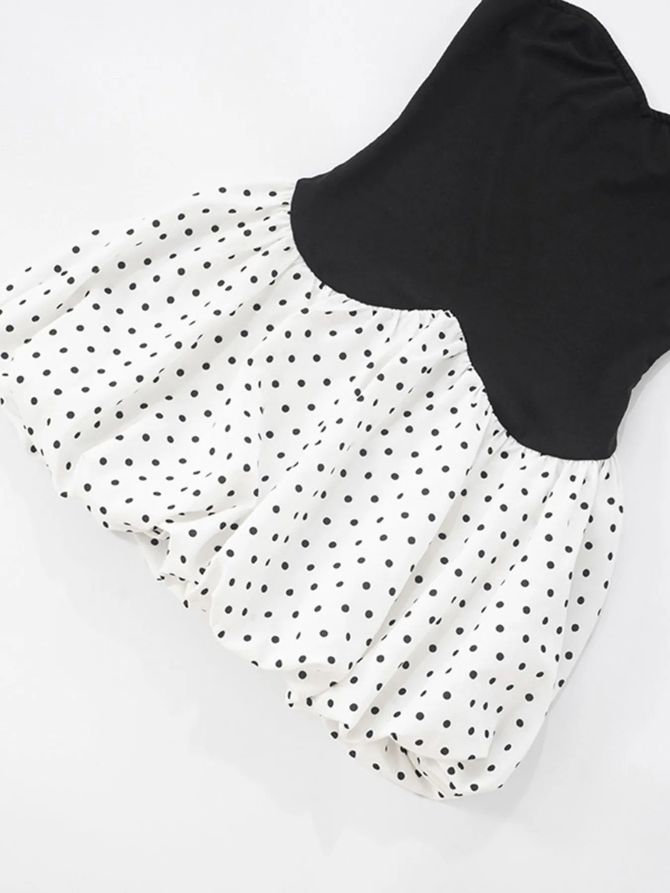 Sweetheart Neck Polka Dot Tube Mini Dress