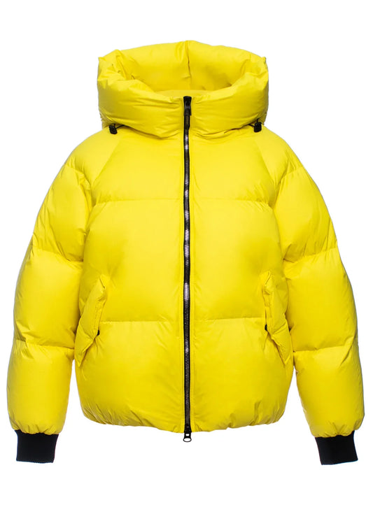 Doudoune à capuche Gisela Premium en jaune 