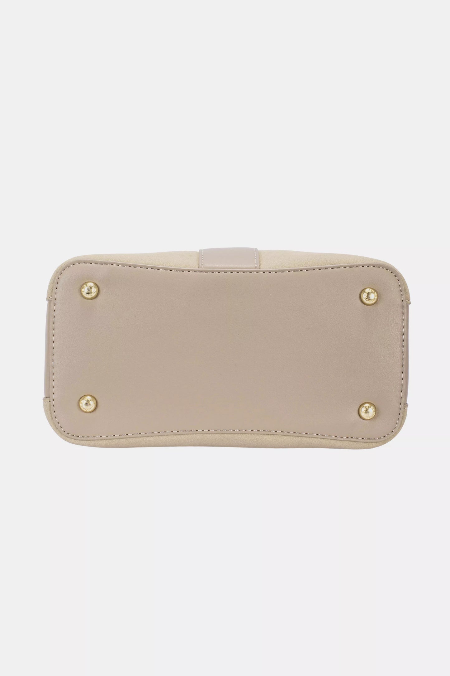 David Jones Leather Trim Shoulder Bag Classic Style