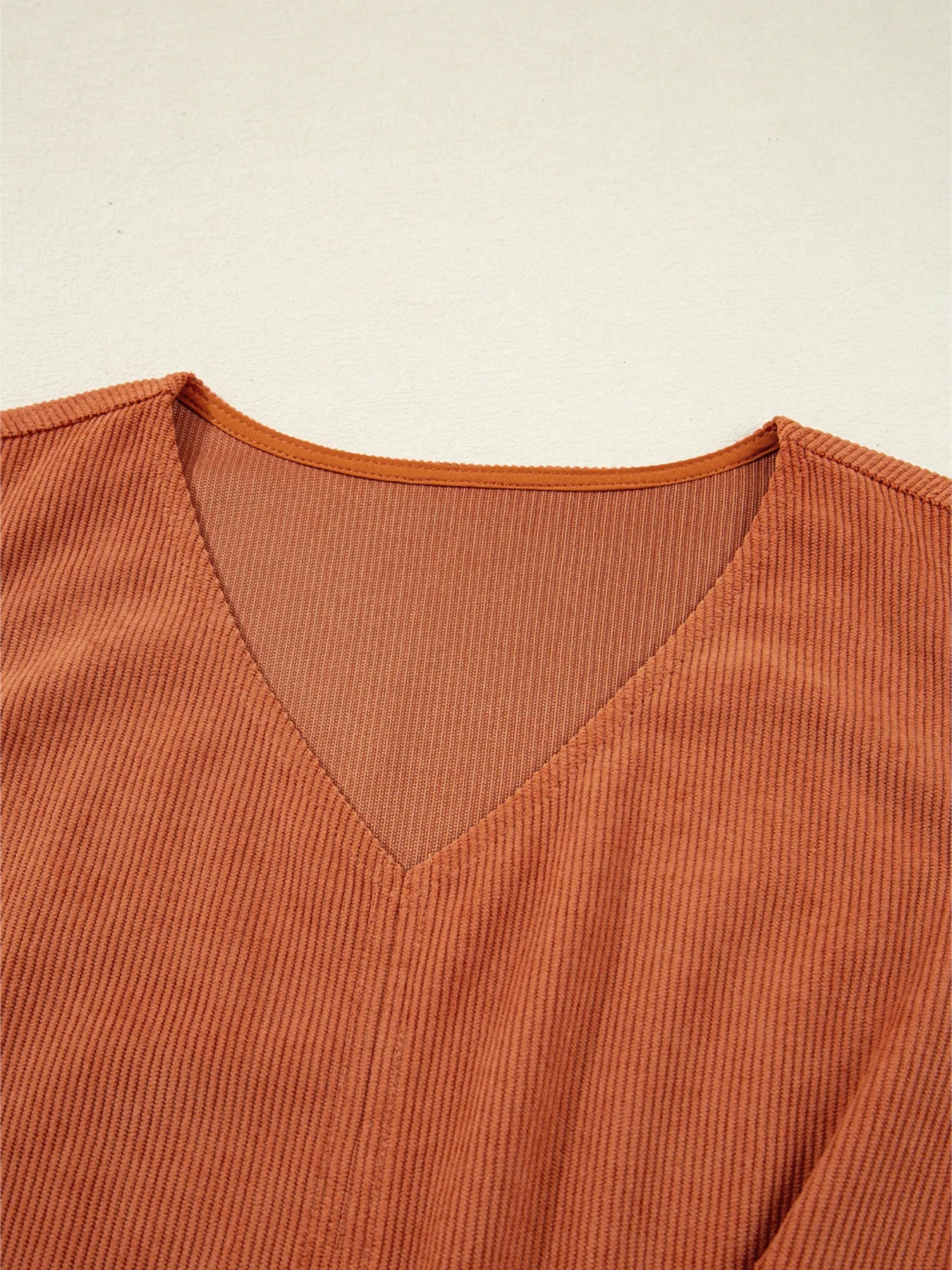 Corduroy Western Embroidered Patched Pocket Shift Sleeveless Mini Dress