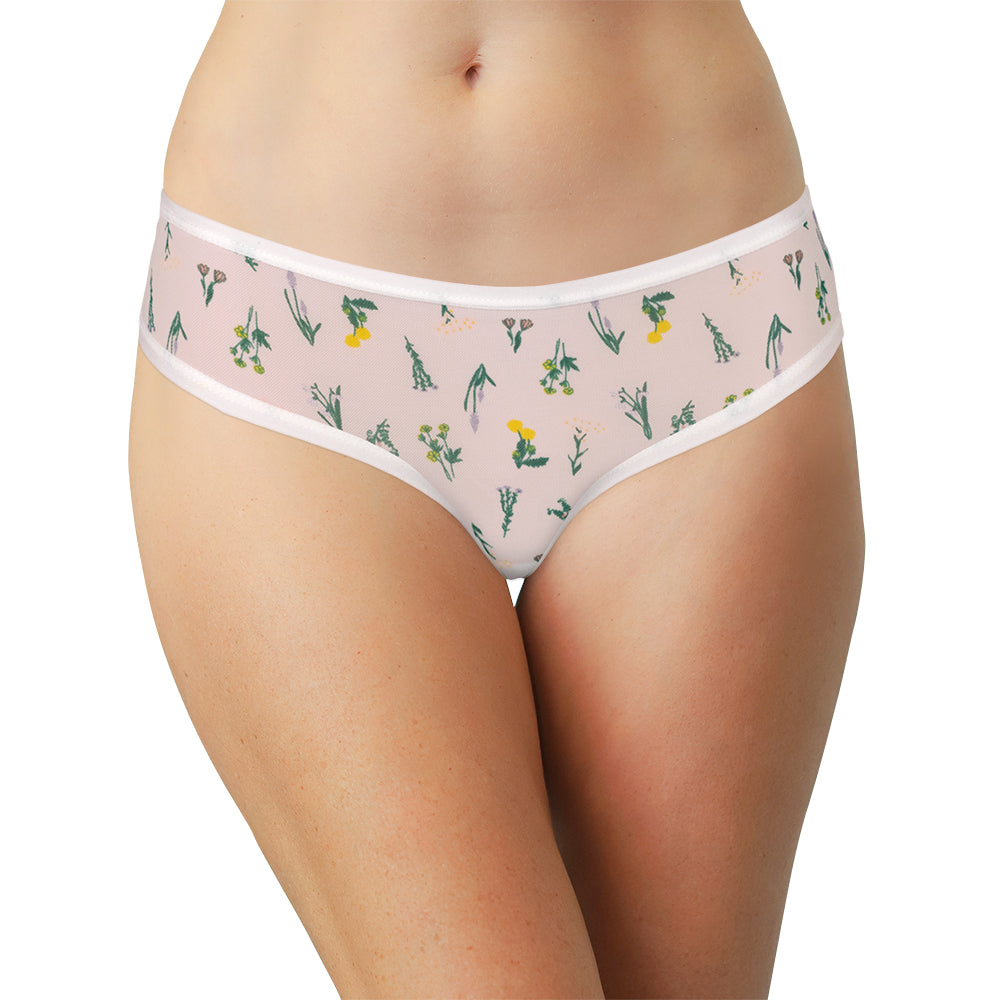 Sweet & Comfy White Mesh Thong – XS–2X