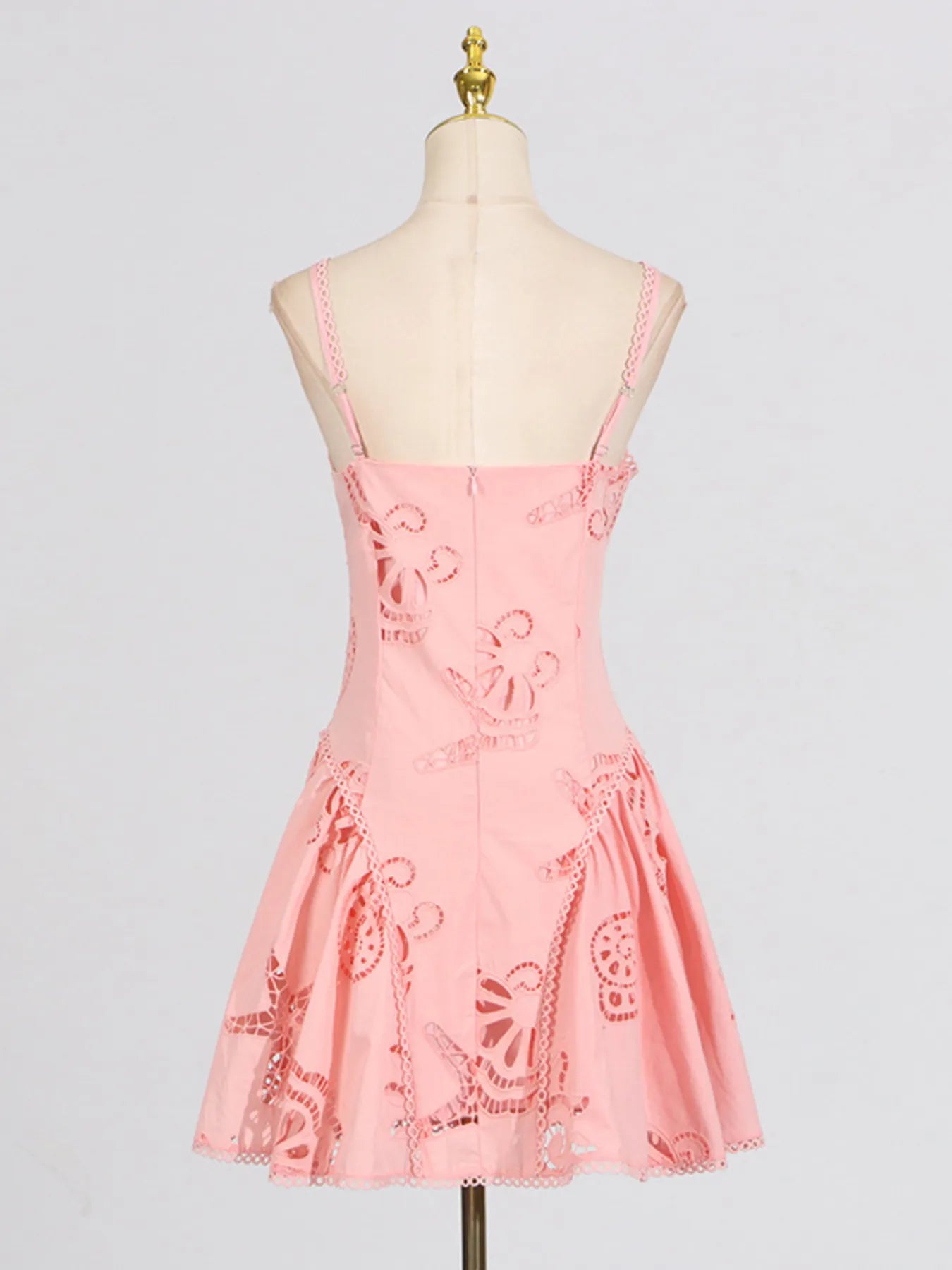 Hollow Out Adjustable Strap Mini Dress