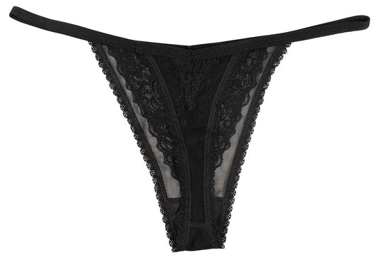 Mesh and Lace Micro Thong