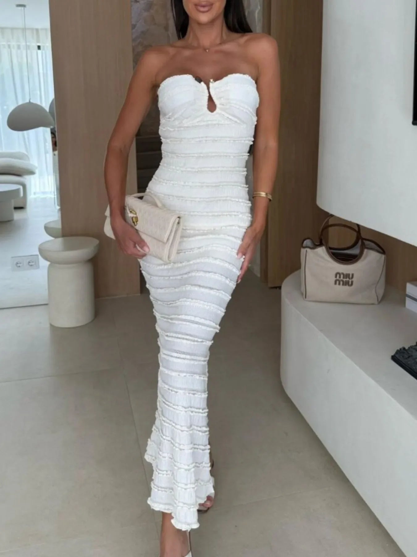 Sweetheart Neck Tube Maxi Dress