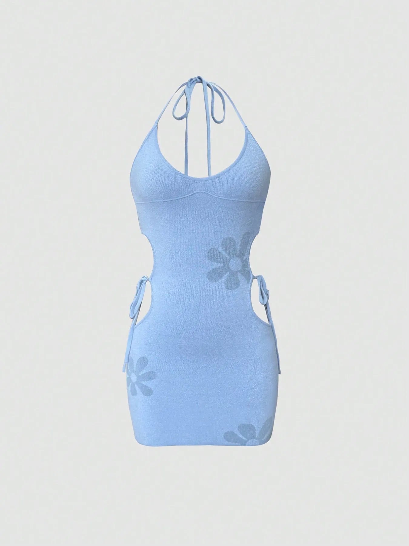 Cutout Halter Neck Mini Dress