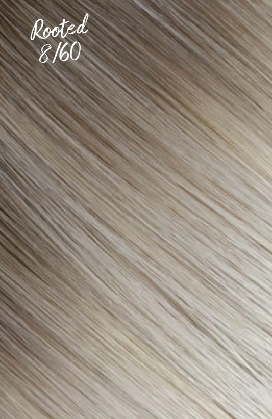Ombre Rooted Blonde Cuticle Aligned Remy Clip In Hair Extensions Color T18/60