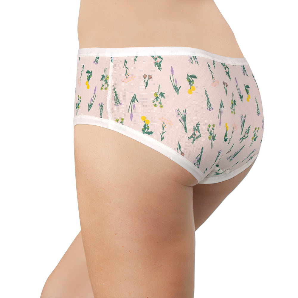 Flirty White Mesh Hipster – Comfy Fit XS–2X