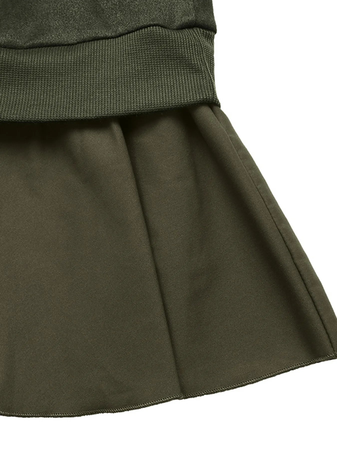 Button Front Mini Sweatshirt Dress