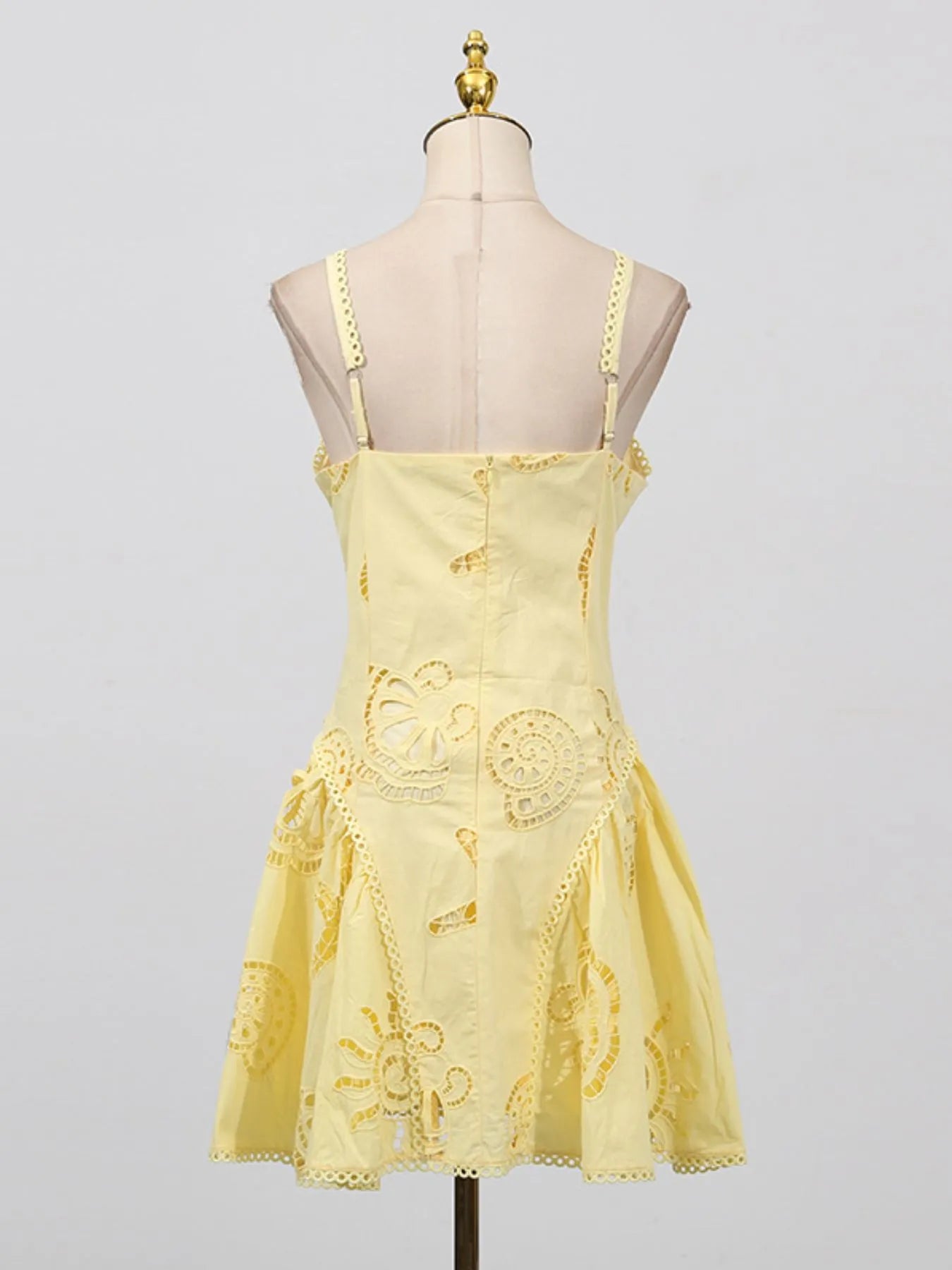 Hollow Out Adjustable Strap Mini Dress