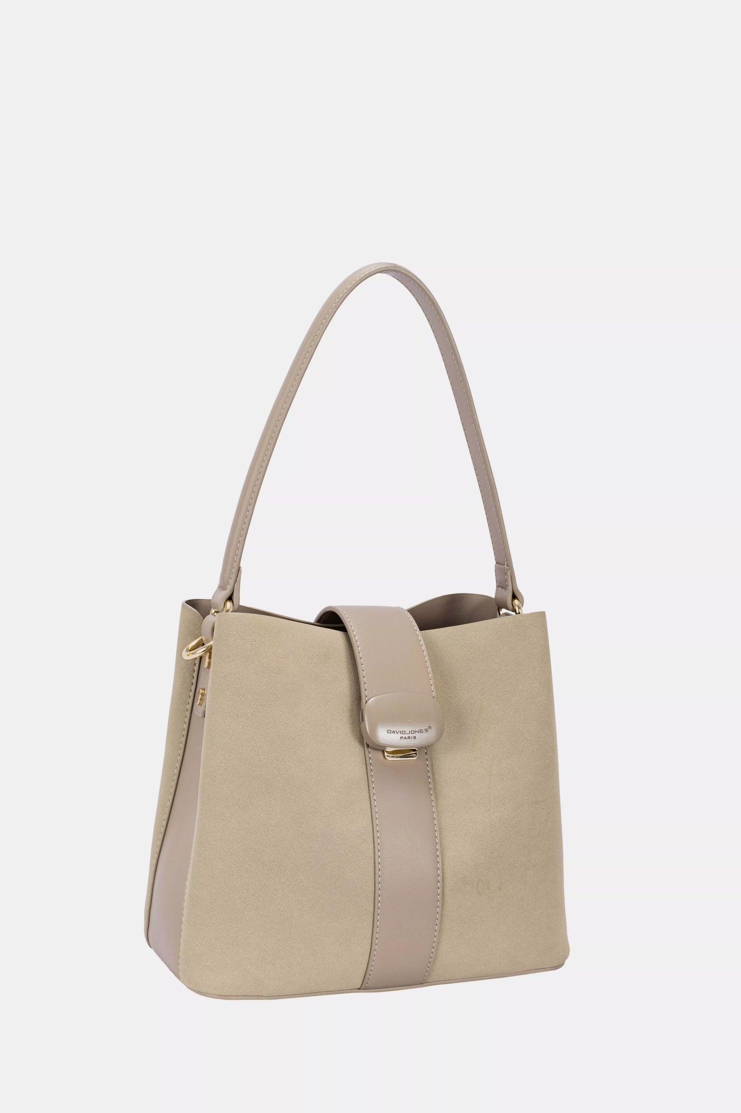 David Jones Leather Trim Shoulder Bag Classic Style