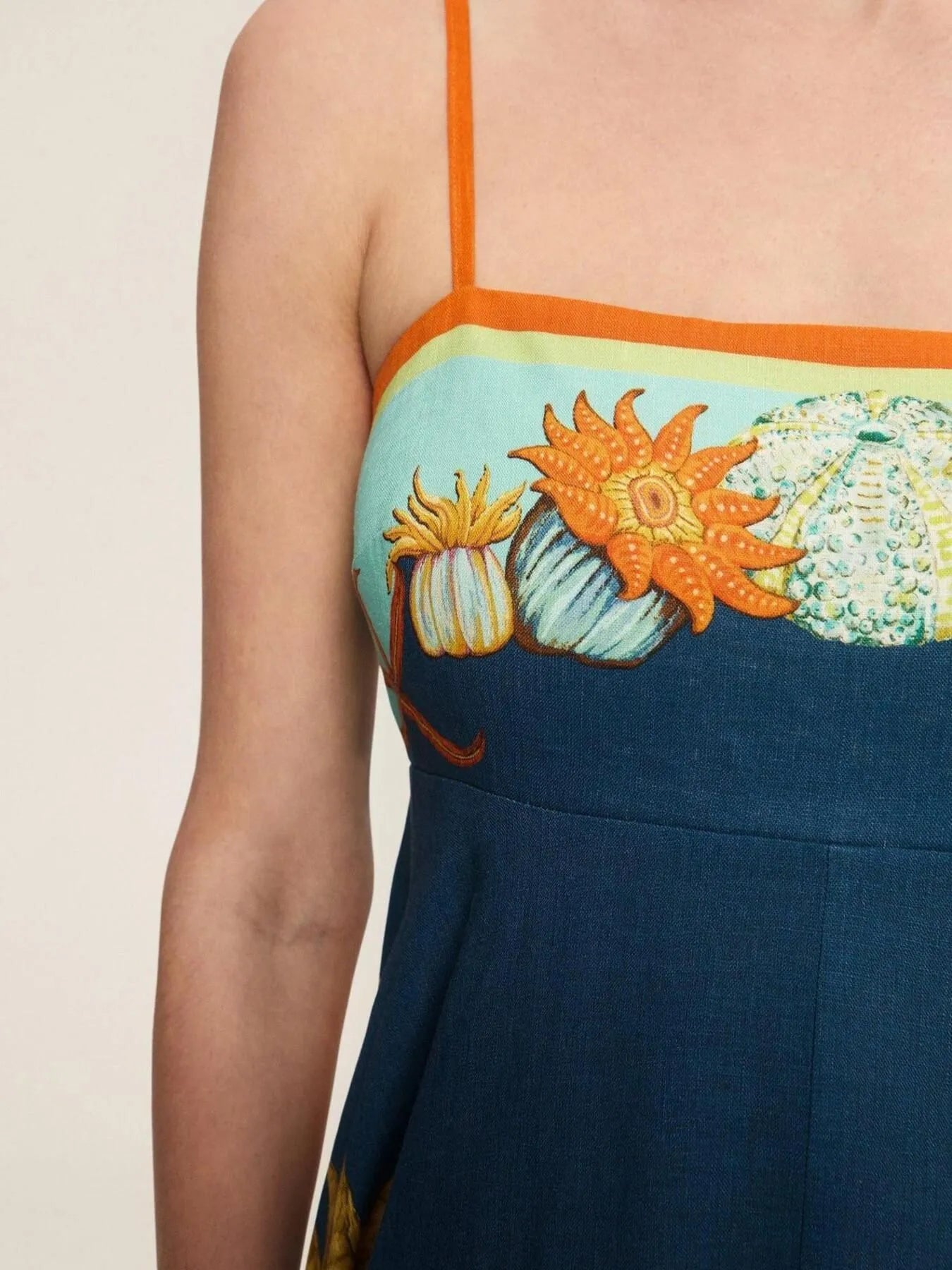 Printed Cami Midi Dress with Pockets