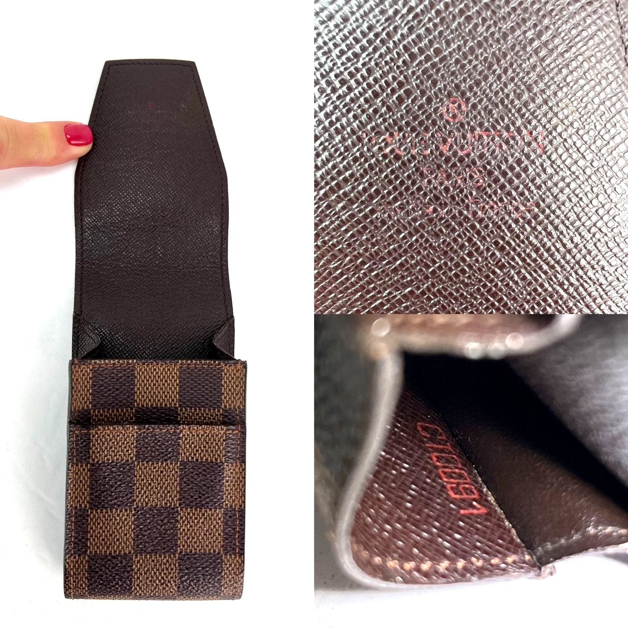 LOUIS VUITTON Damier Ebene Cigarette Card Cosmétique Pochette