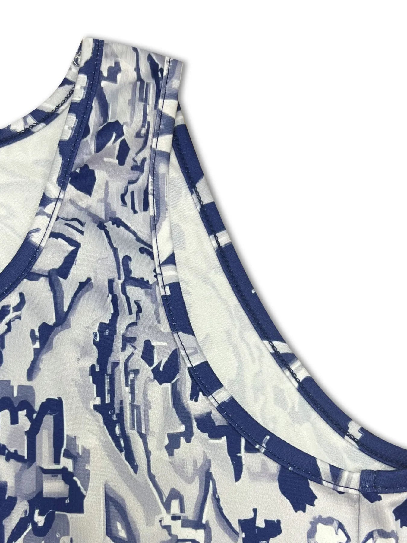 Printed Sleeveless Midi Dress