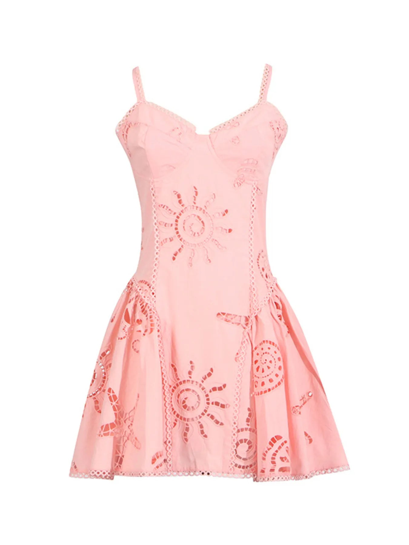 Hollow Out Adjustable Strap Mini Dress