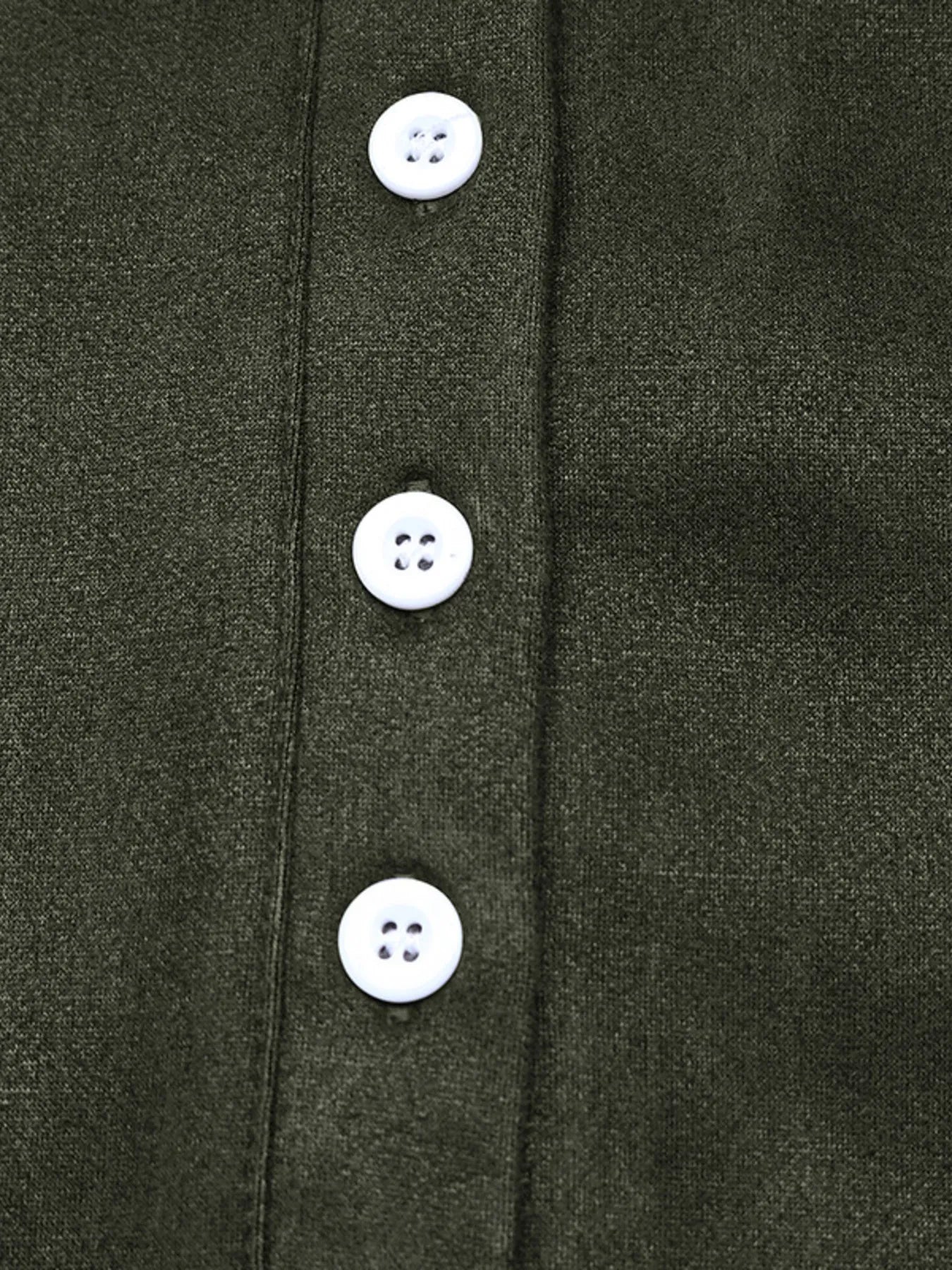 Button Front Mini Sweatshirt Dress