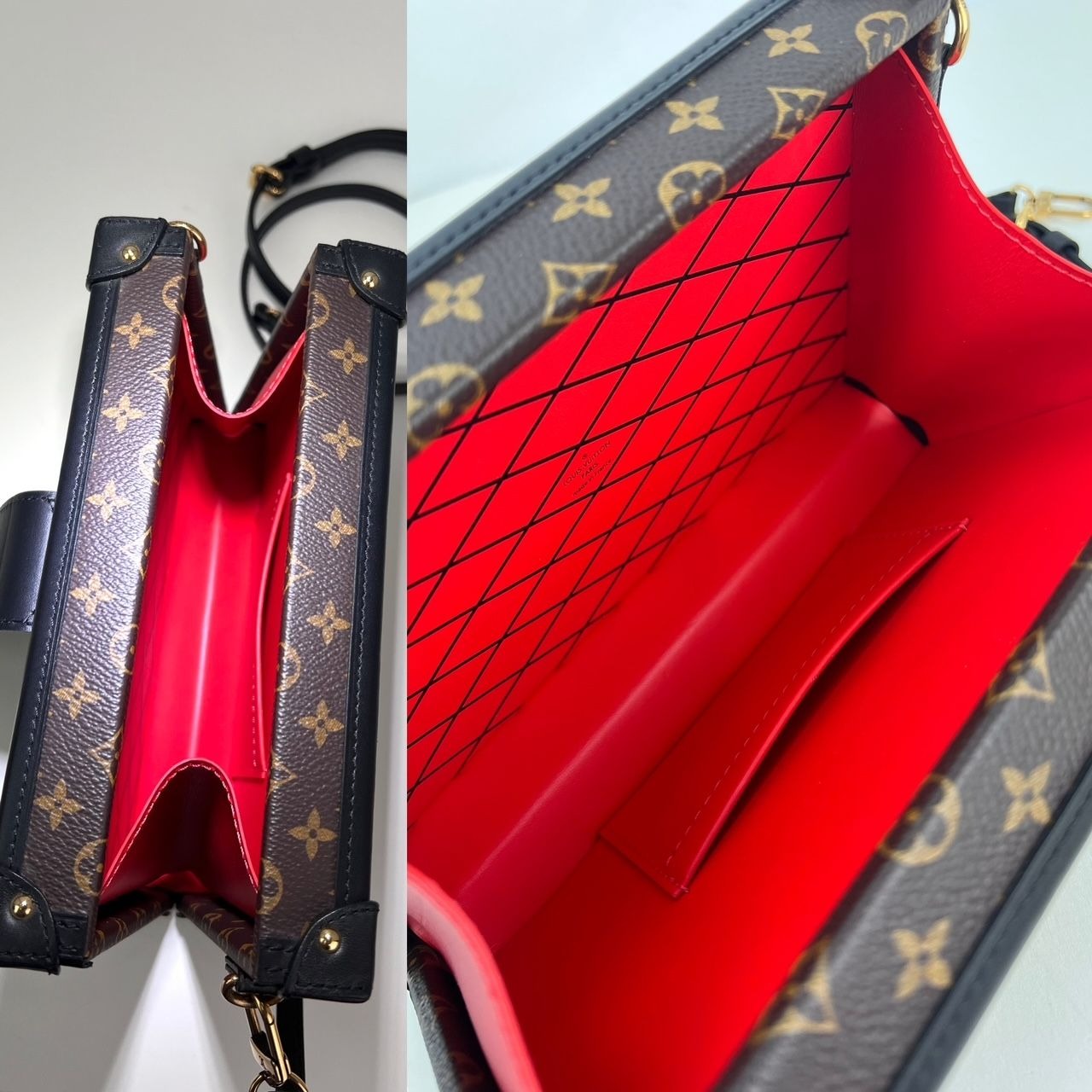 Pochette bandoulière Louis Vuitton Petite Malle Patches Monogram Édition limitée RARE