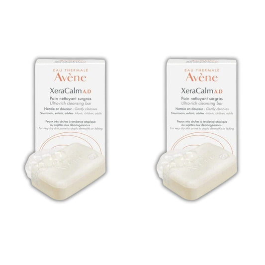 Avene XeraCalm AD Ultra Rich Cleansing Bar 100 g Soap -2 Pack