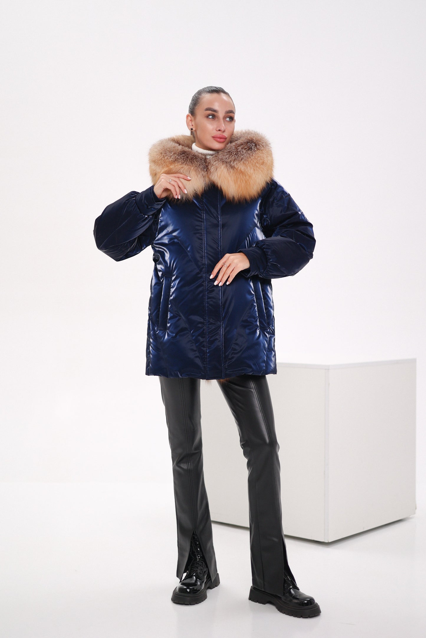 Genuine Red Fox Premium Down Fill Vinyl Parka
