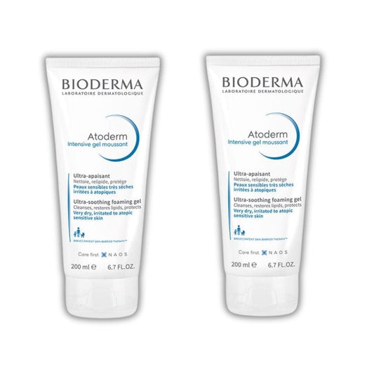 Bioderma Atoderm Foaming Gel 200 ml - Face Wash Gel -2 Pack
