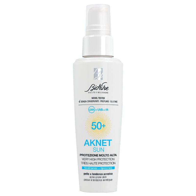 Bionike Aknet Sun Sunscreen Cream Gel Spf50+ 50 ml