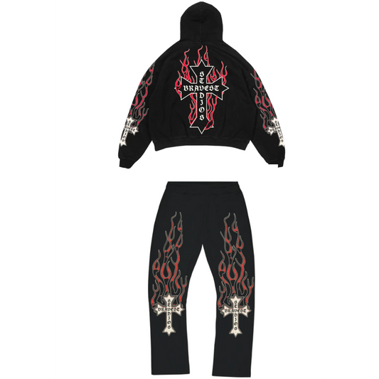 Bravest Flames Sweatsuit (Red)